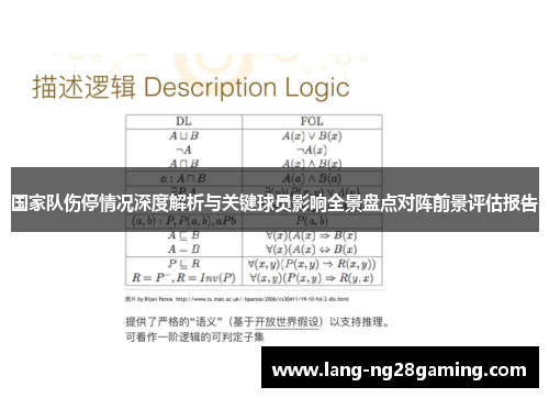国家队伤停情况深度解析与关键球员影响全景盘点对阵前景评估报告